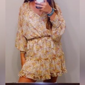 Karlie floral chiffon dress